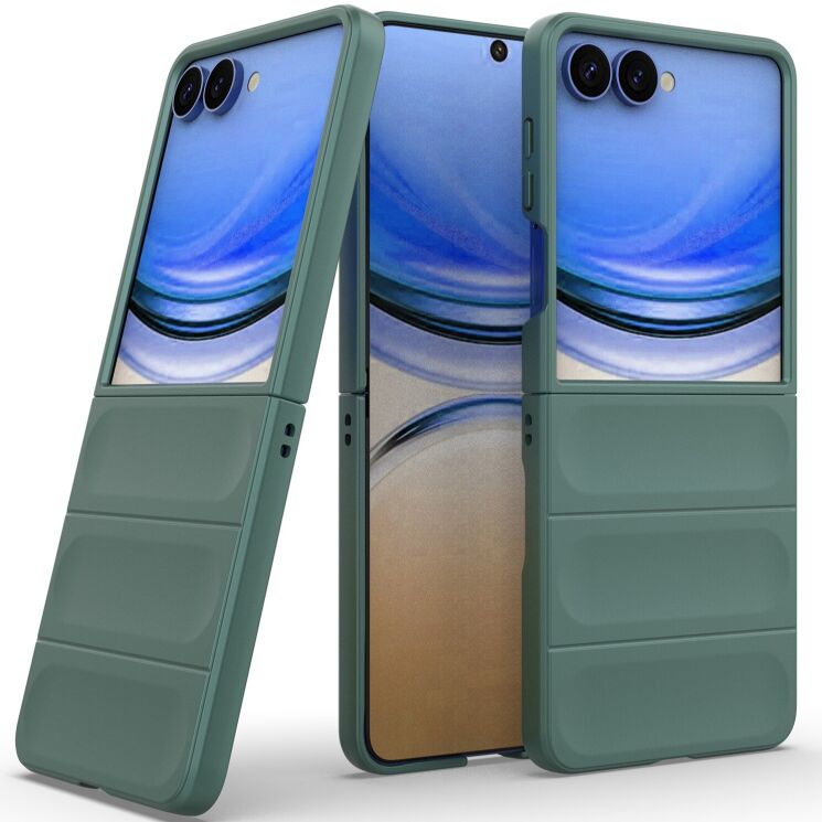 Силіконовий (TPU) чохол Deexe Terra Case для Samsung Galaxy Flip 8 - Green (423515G) Силіконовий (TPU) чохол Deexe Terra Case для Samsung Galaxy Flip 8 - Green: фото 2 з 9