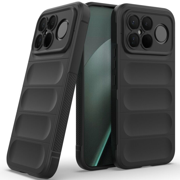 Силиконовый (TPU) чехол Deexe Terra Case для Xiaomi Poco F8 Ultra - Black: фото 2 из 6