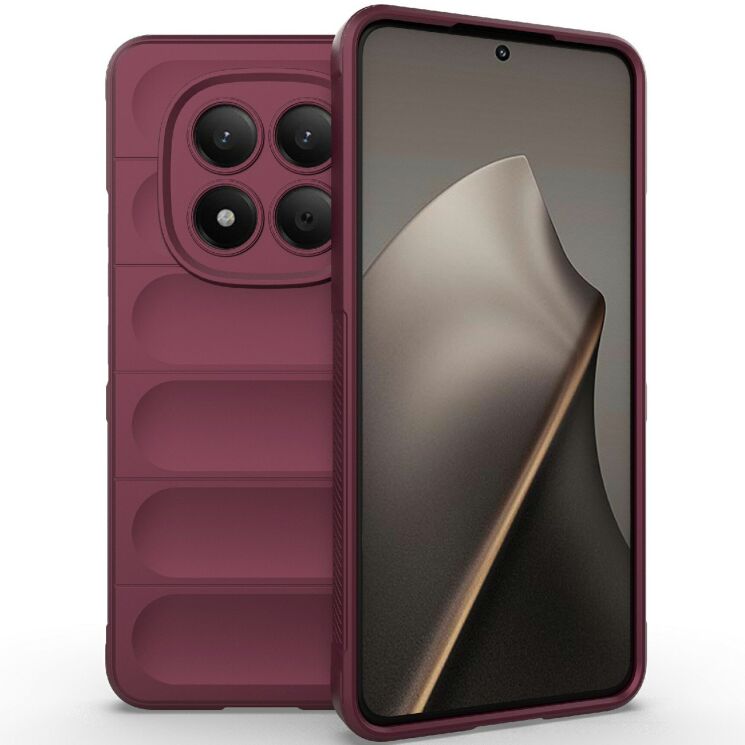 Силиконовый (TPU) чехол Deexe Terra Case для Xiaomi Redmi Note 15 Pro - Wine Red: фото 1 из 5