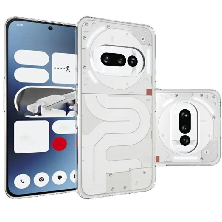 Силиконовый (TPU) чехол Deexe UltraThin для Nothing Phone (3a) - Transparent: фото 2 из 4