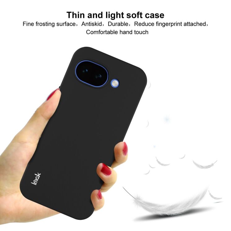 Силіконовий (TPU) чохол IMAK UC-3 Series для Google Pixel 10a - Black: фото 5 з 6