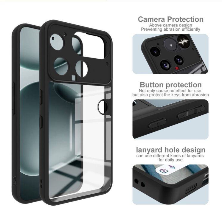 Силіконовий (TPU) чохол IMAK UX-9A Series для Nothing Phone (3) - Black: фото 3 з 6