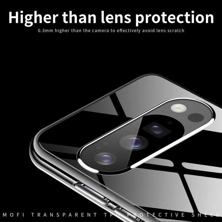 Силіконовий (TPU) чохол MOFI Thin Guard для Google Pixel 10 / 10 Pro - Transparent: фото 4 з 10