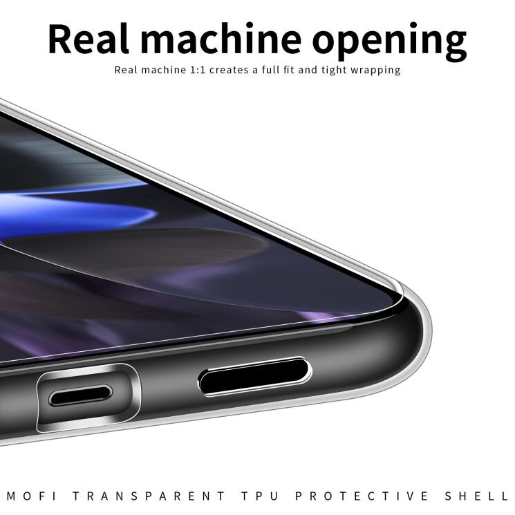 Силіконовий (TPU) чохол MOFI Thin Guard для Google Pixel 10 / 10 Pro - Transparent: фото 7 з 10