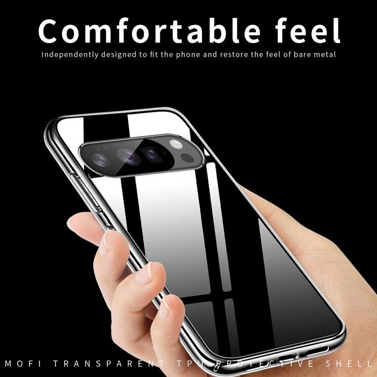 Силіконовий (TPU) чохол MOFI Thin Guard для Google Pixel 10 / 10 Pro - Transparent: фото 6 з 10