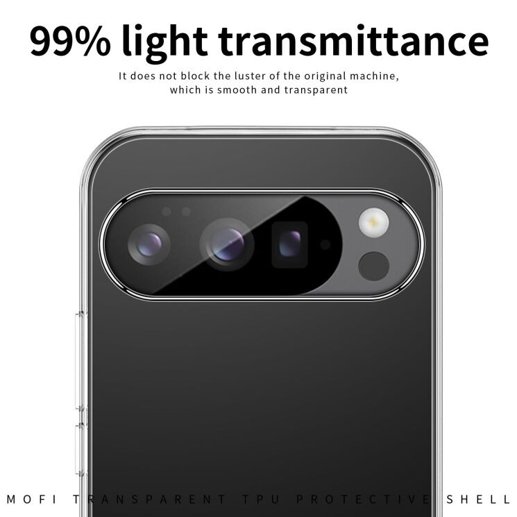 Силіконовий (TPU) чохол MOFI Thin Guard для Google Pixel 10 / 10 Pro - Transparent: фото 5 з 10