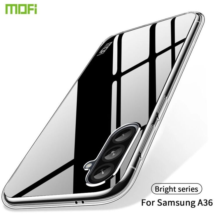Силиконовый (TPU) чехол MOFI Thin Guard для Samsung Galaxy A36 (A366) - Transparent: фото 2 из 10