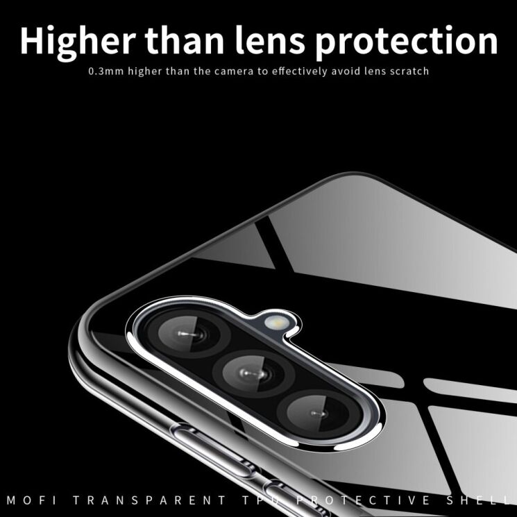 Силиконовый (TPU) чехол MOFI Thin Guard для Samsung Galaxy A36 (A366) - Transparent: фото 5 из 10