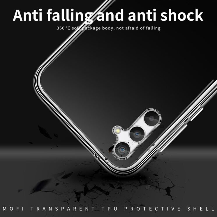 Силиконовый (TPU) чехол MOFI Thin Guard для Samsung Galaxy A56 (A566) - Transparent: фото 9 из 10