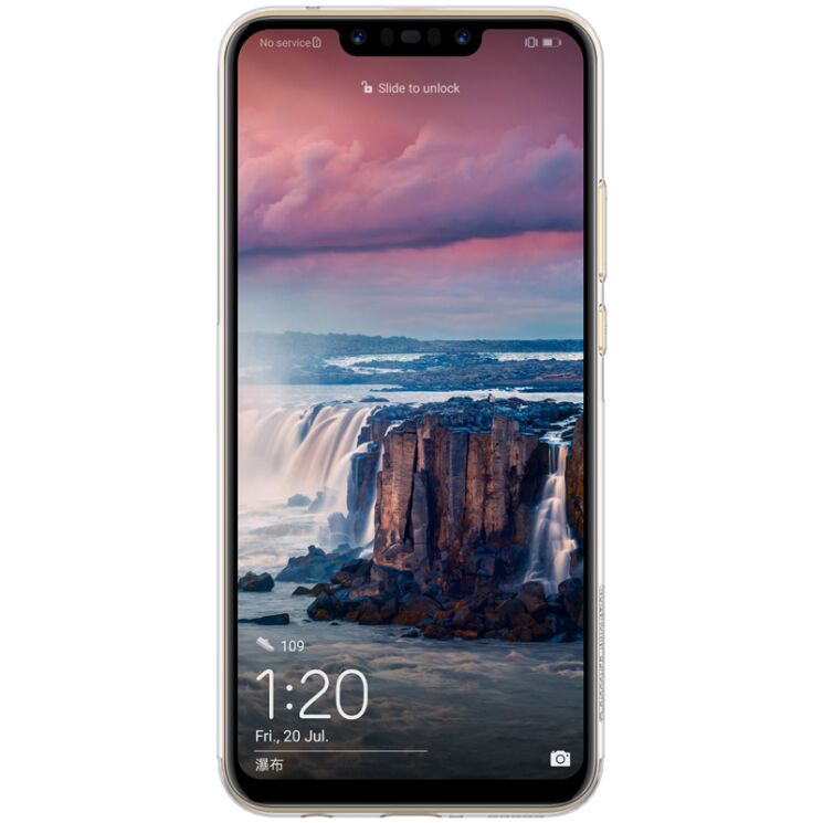 Силиконовый (TPU) чехол NILLKIN Nature для Huawei Nova 3 - White: фото 2 из 9