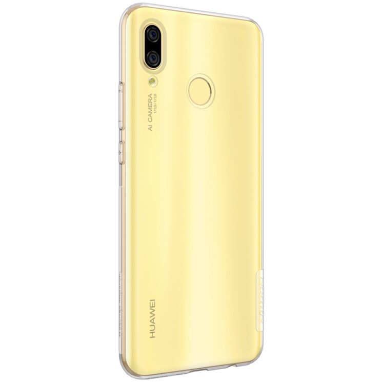 Силиконовый (TPU) чехол NILLKIN Nature для Huawei Nova 3 - White: фото 3 из 9