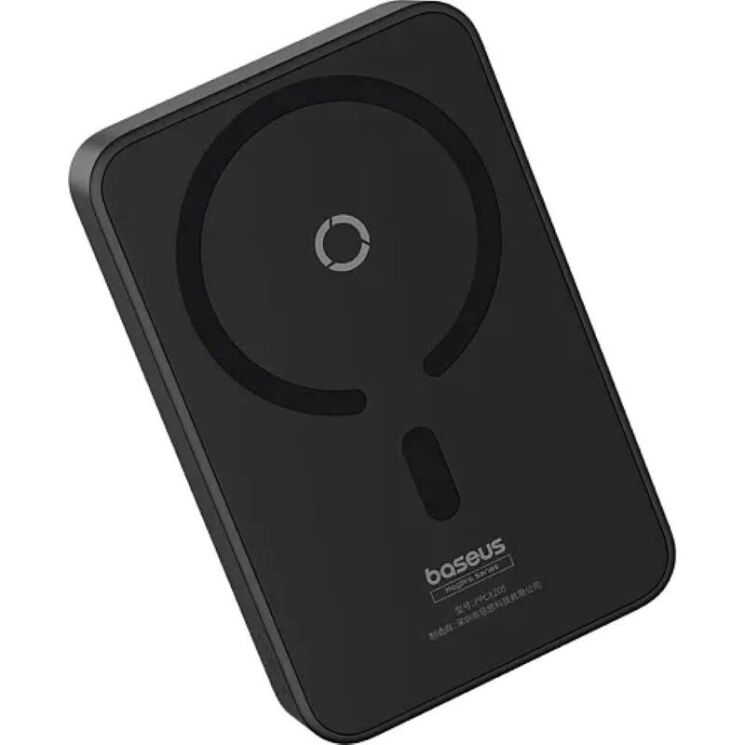 Внешний аккумулятор с беспроводной зарядкой Baseus MagPro Magnetic Bracket 20W (5000mAh) P10064101123-00 - Black: фото 6 из 12