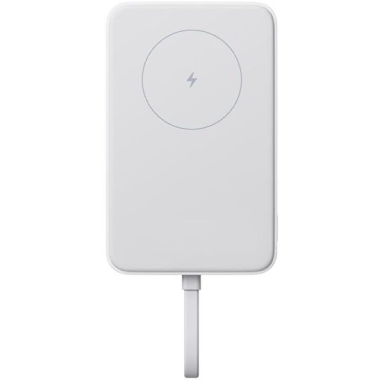 Внешний аккумулятор с беспроводной зарядкой Xiaomi Magnetic Integrated Cable 33W (10000mAh) + кабель Type-C (BHR9822GL) - White: фото 1 из 2