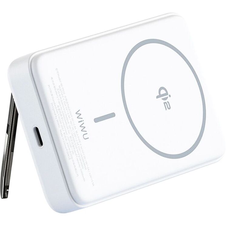 Внешний аккумулятор WIWU Wi-P031 Magnetic 30W (10000mAh) - White: фото 2 из 13