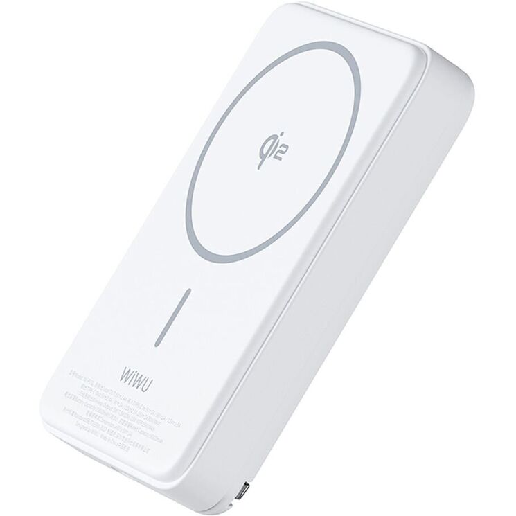 Внешний аккумулятор WIWU Wi-P031 Magnetic 30W (10000mAh) - White: фото 4 из 13