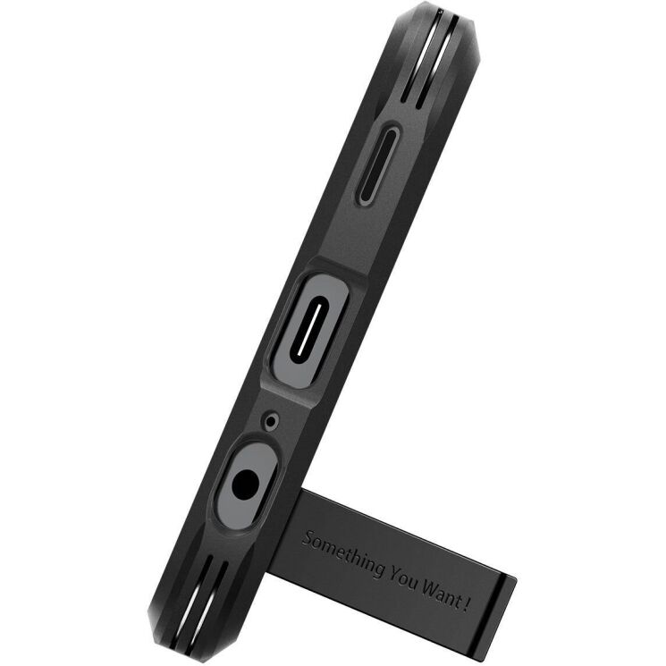 Защитный чехол Spigen (SGP) Tough Armor для Samsung Galaxy A15 (A155) - Black: фото 5 из 17