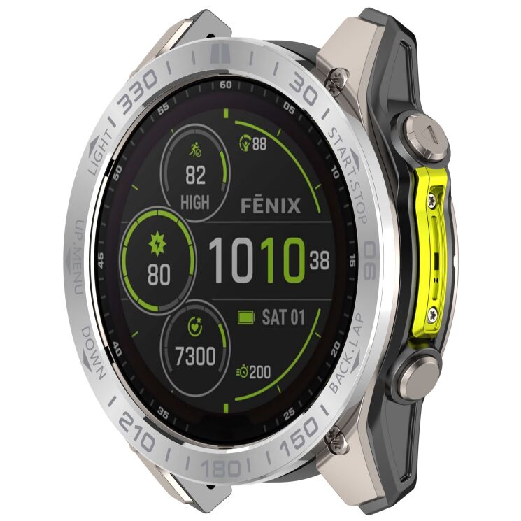 Захисна накладка Deexe Bezel Guard для Garmin Quatix 8 (47mm) - Silver / Grey (369701SH) Захисна накладка Deexe Bezel Guard для Garmin Quatix 8 (47mm) - Silver / Grey: фото 2 з 6
