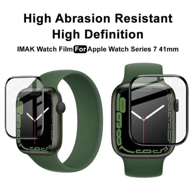 Захисна плівка IMAK Watch Film для Apple Watch 41 mm (7 / 8 / 9 Series) - Black: фото 5 з 8
