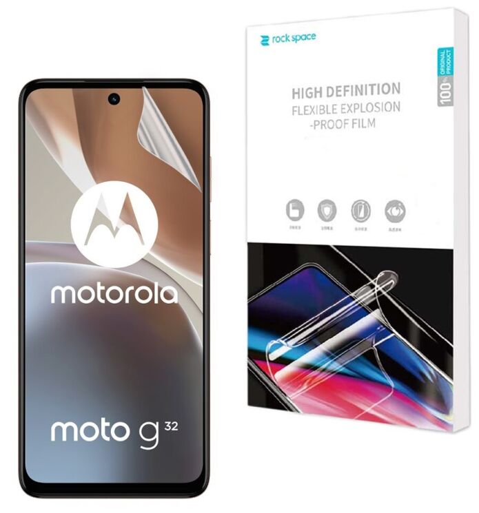Защитная пленка на экран RockSpace Explosion-Proof SuperClear для Motorola Moto G32: фото 1 из 10