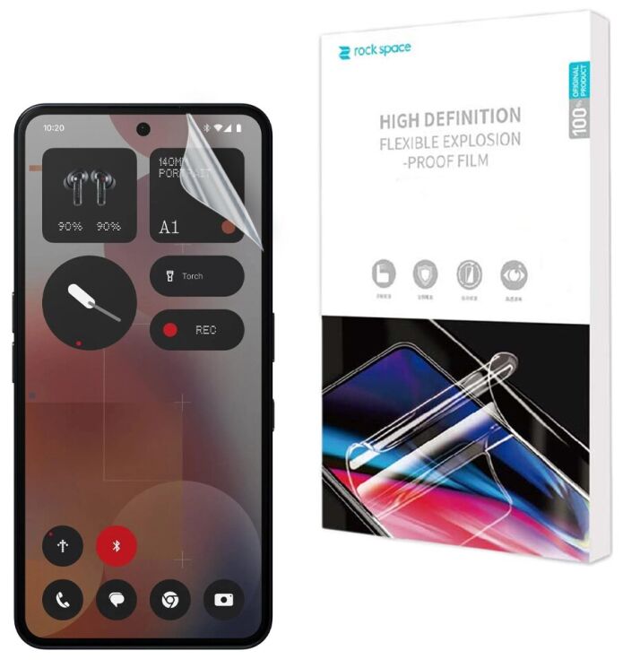Защитная пленка на экран RockSpace Explosion-Proof SuperClear для Nothing Phone (3a) Pro: фото 1 из 10