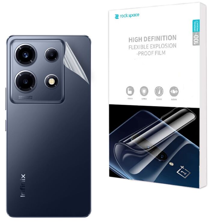 Захисна плівка на задню панель RockSpace Explosion-Proof SuperClear для Infinix Note 30 VIP: фото 1 з 9