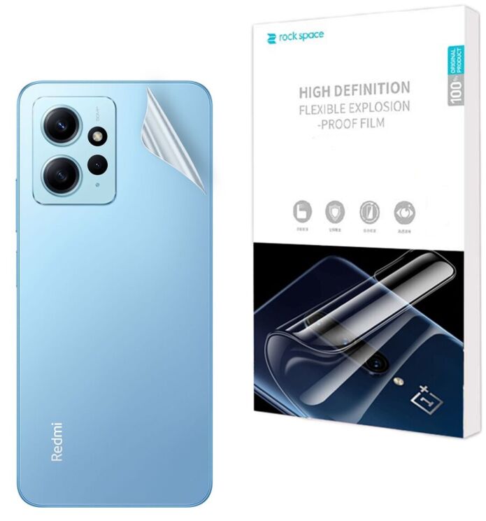 Защитная пленка на заднюю панель RockSpace Explosion-Proof SuperClear для Xiaomi Redmi Note 12: фото 1 из 9