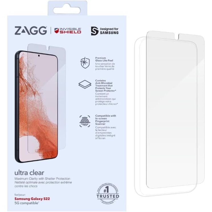 Защитная пленка ZAGG InvisibleShield Film для Samsung Galaxy S22 (S901) 200309351: фото 1 из 4