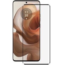 Защитное стекло AMORUS 3D Curved Full Glue для Motorola Edge 50 Ultra - Black: фото 1 из 8