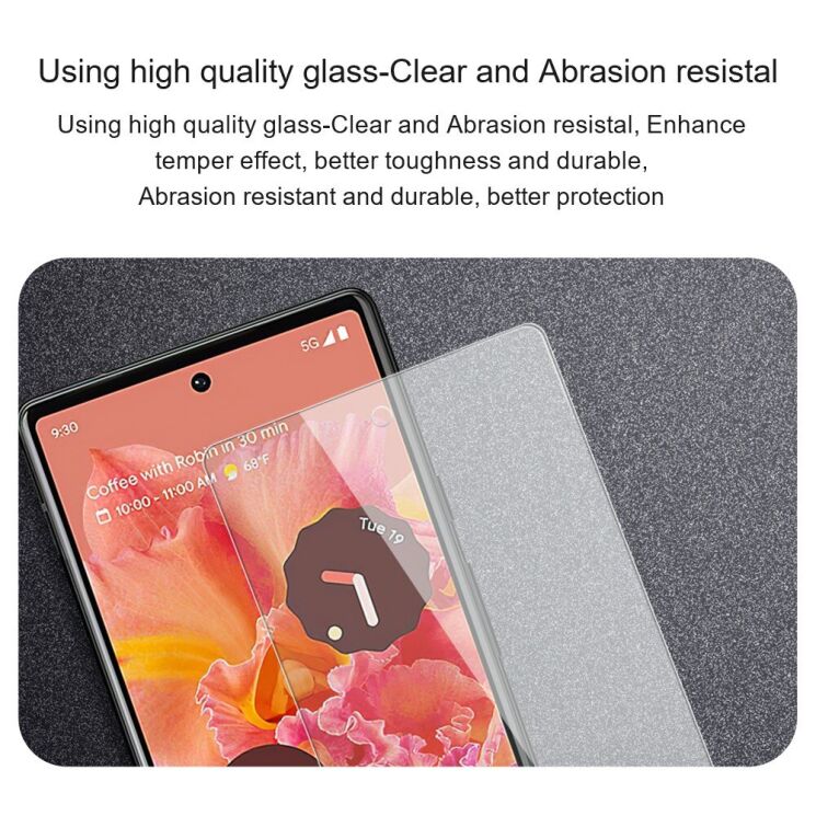 Захисне скло AMORUS Ultra Clear для Google Pixel 9a: фото 7 з 9