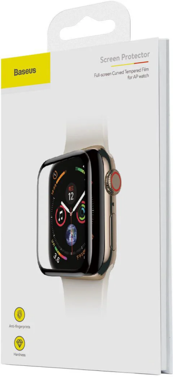 Захисне скло Baseus Full-Screen для Apple Watch 38 mm - Black: фото 5 з 10