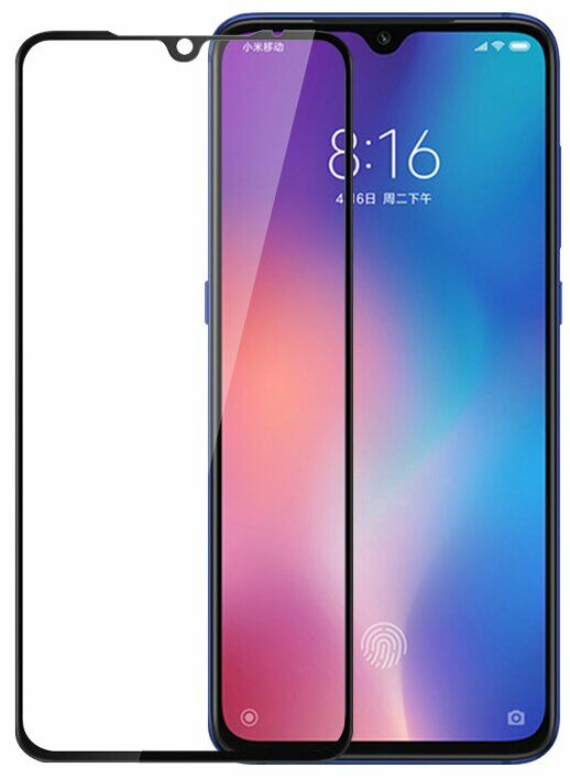 Защитное стекло Deexe 5D Full Glue для Xiaomi Mi 9 SE - Black: фото 1 из 1