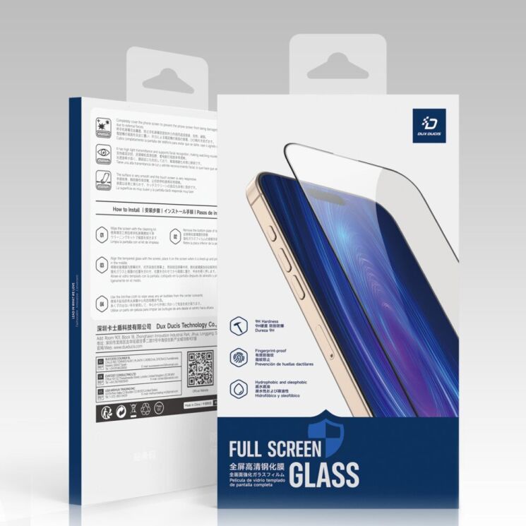 Защитное стекло DUX DUCIS Full Glue для Xiaomi Poco F7 - Black: фото 7 из 7
