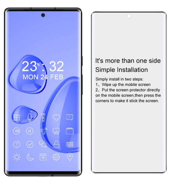 Защитное стекло IMAK 3D Curved Full Covering для Google Pixel 7 Pro - Black: фото 9 из 10