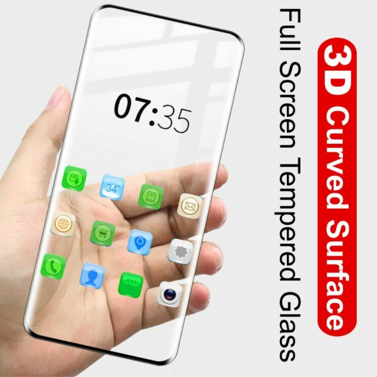 Захисне скло IMAK 5D Pro+ Full Glue для OnePlus 7 Pro / 7T Pro - Black: фото 3 з 17