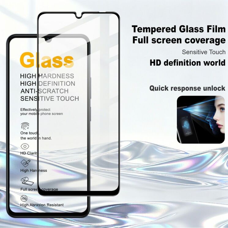 Защитное стекло IMAK 5D Pro+ Full Glue для Realme Note 70 - Black: фото 2 из 8