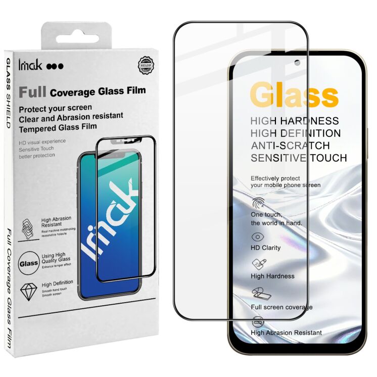 Защитное стекло IMAK 5D Pro+ Full Glue для Xiaomi Redmi 17 - Black: фото 2 из 9