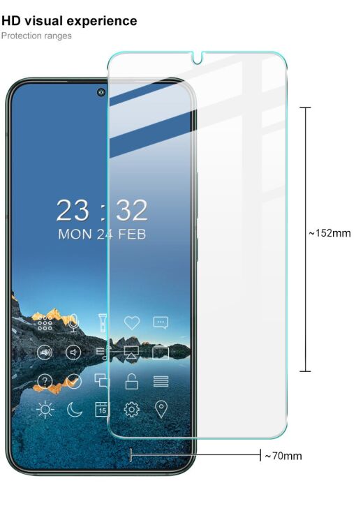 Защитное стекло IMAK H Screen Guard для Samsung Galaxy S22 Plus - Transparent: фото 8 из 12