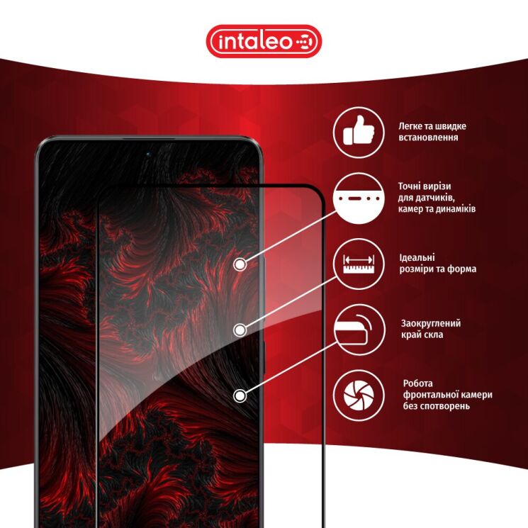 Защитное стекло Intaleo Full Glue для Xiaomi Poco X6 - Black: фото 4 из 9