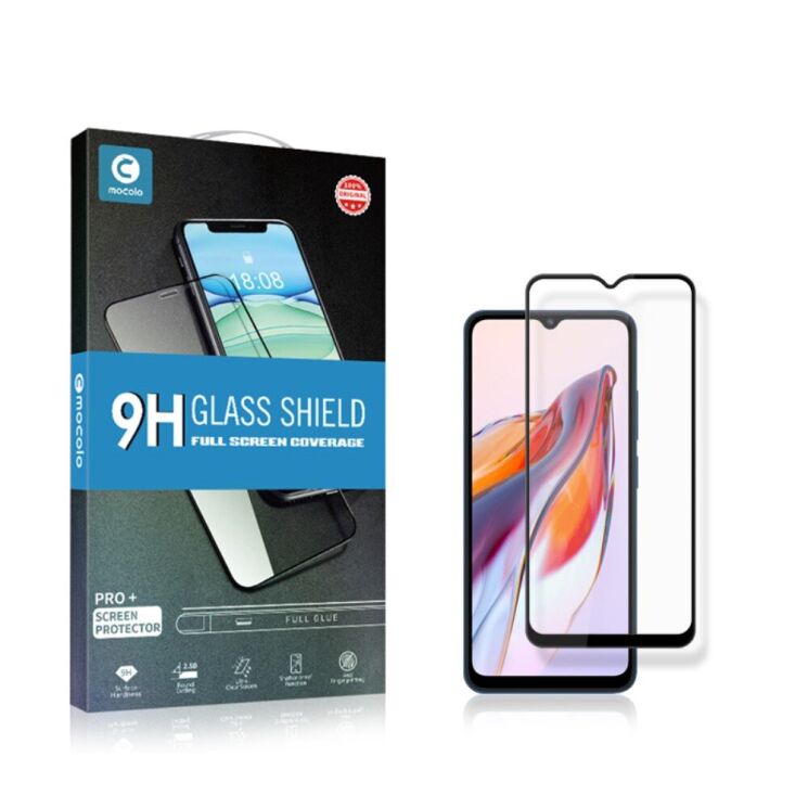 Захисне скло MOCOLO Full Glue Cover для Xiaomi Redmi 12C - Black: фото 7 з 7
