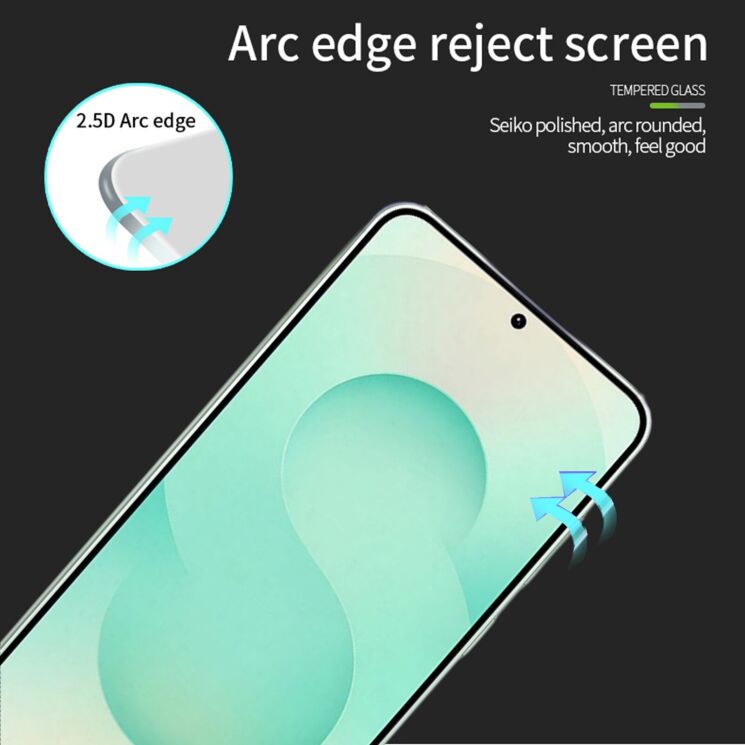 Защитное стекло MOFI Full Glue Protect для Samsung Galaxy S26 - Black: фото 3 из 9