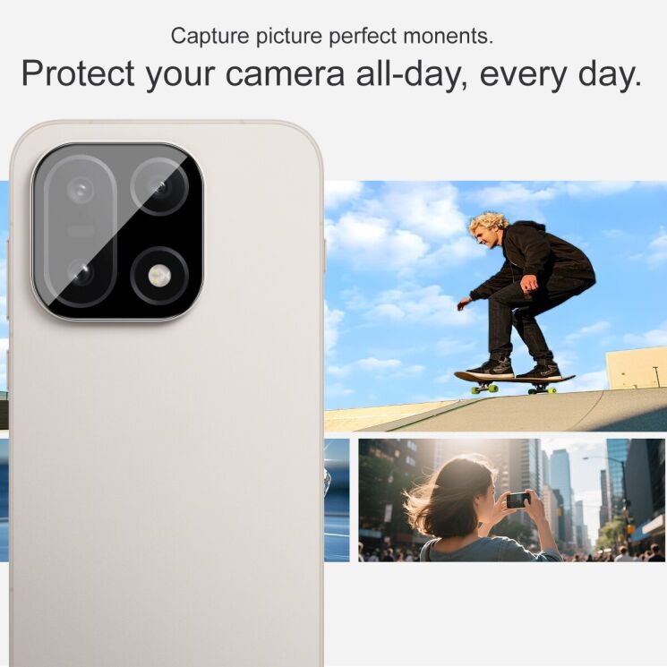 Защитное стекло на камеру IMAK Black Glass Lens для OnePlus 15 - Black: фото 6 из 8