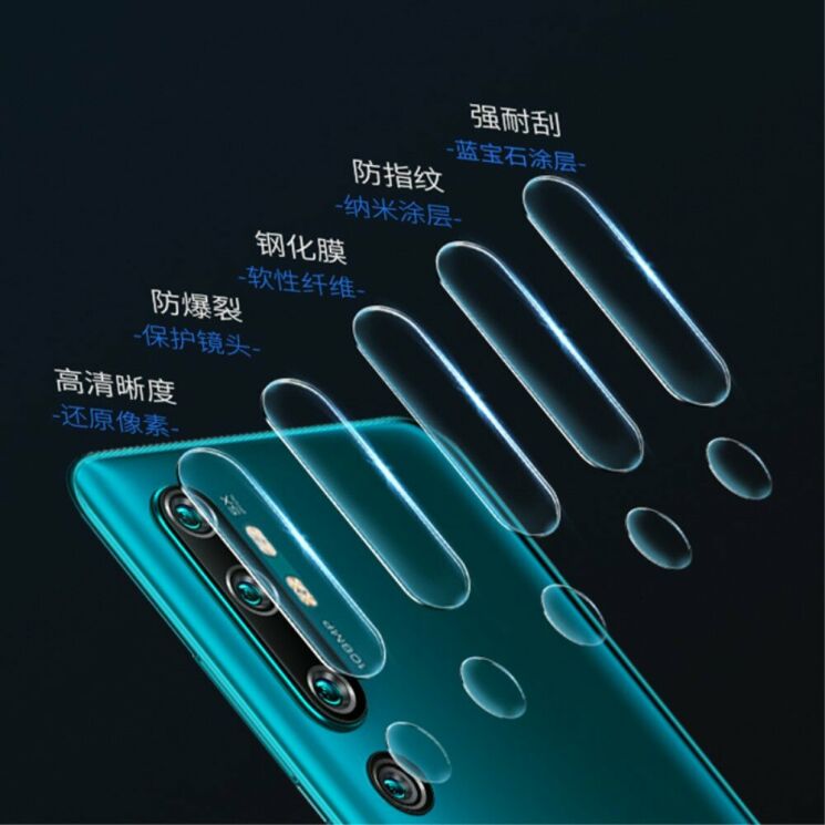 Захисне скло на камеру MOCOLO Lens Protector для Xiaomi Mi Note 10 Pro / Mi Note 10: фото 4 з 6