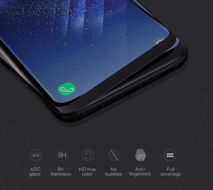 Захисне скло NILLKIN Amazing CP+ MAX для Samsung Galaxy S9 (G960) - Black: фото 5 з 16