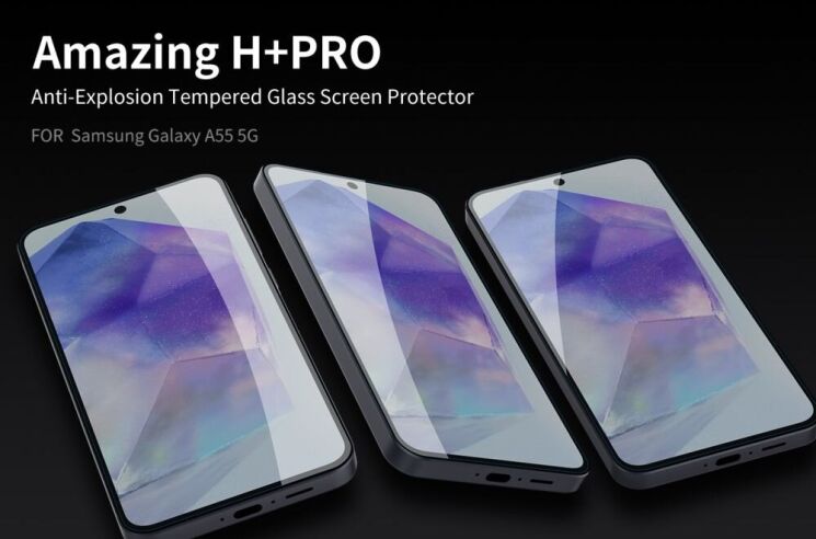 Защитное стекло NILLKIN Amazing H+ Pro для Samsung Galaxy A55 (A556) - Transparent: фото 6 из 19