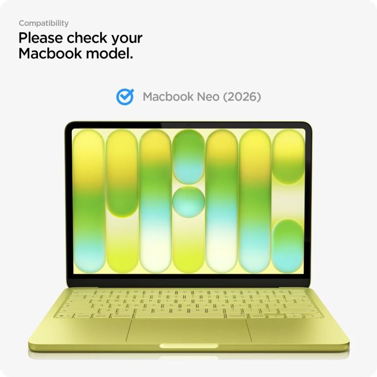 Защитное стекло Spigen Glass tR Slim (FL) для MacBook Neo (2026) AGL11670 - Black: фото 4 из 9
