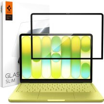 Защитное стекло Spigen Glass tR Slim (FL) для MacBook Neo (2026) AGL11670 - Black: фото 1 из 9