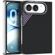 Защитный чехол ABEEL Carbon Fiber Case для iPhone Duo - Black / Purple (435042BV)