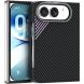 Защитный чехол ABEEL Carbon Fiber Case для iPhone Duo - Black / Purple (435042BV). Фото 1 из 7