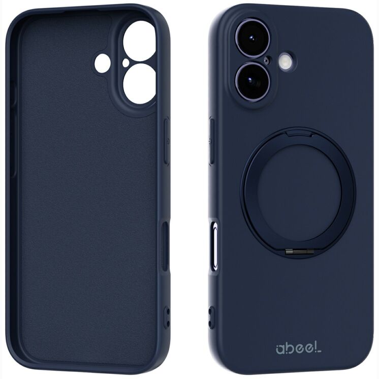 Защитный чехол ABEEL Lyra Skin Kickstand with MagSafe для Apple iPhone 17 - Dark Blue: фото 1 из 5