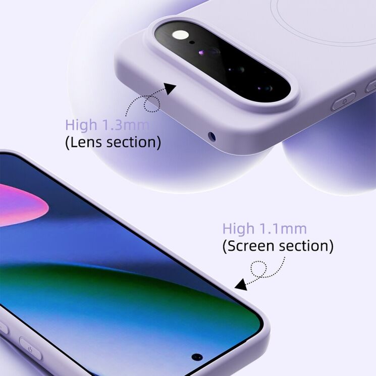 Защитный чехол ABEEL Lyra Skin with MagSafe для Google Pixel 11 Pro XL - Purple: фото 9 из 9